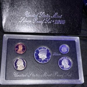 Full Silver coin set! 1993-8 , coins contain 90% silver and an added silver clad